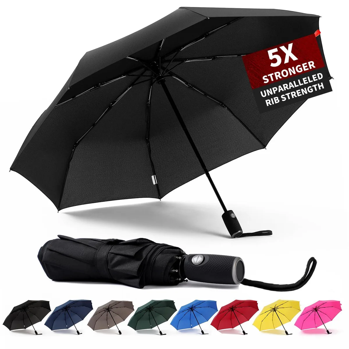 Anntrue AT-TU 46" Auto Open Close Umbrella Black — product photo