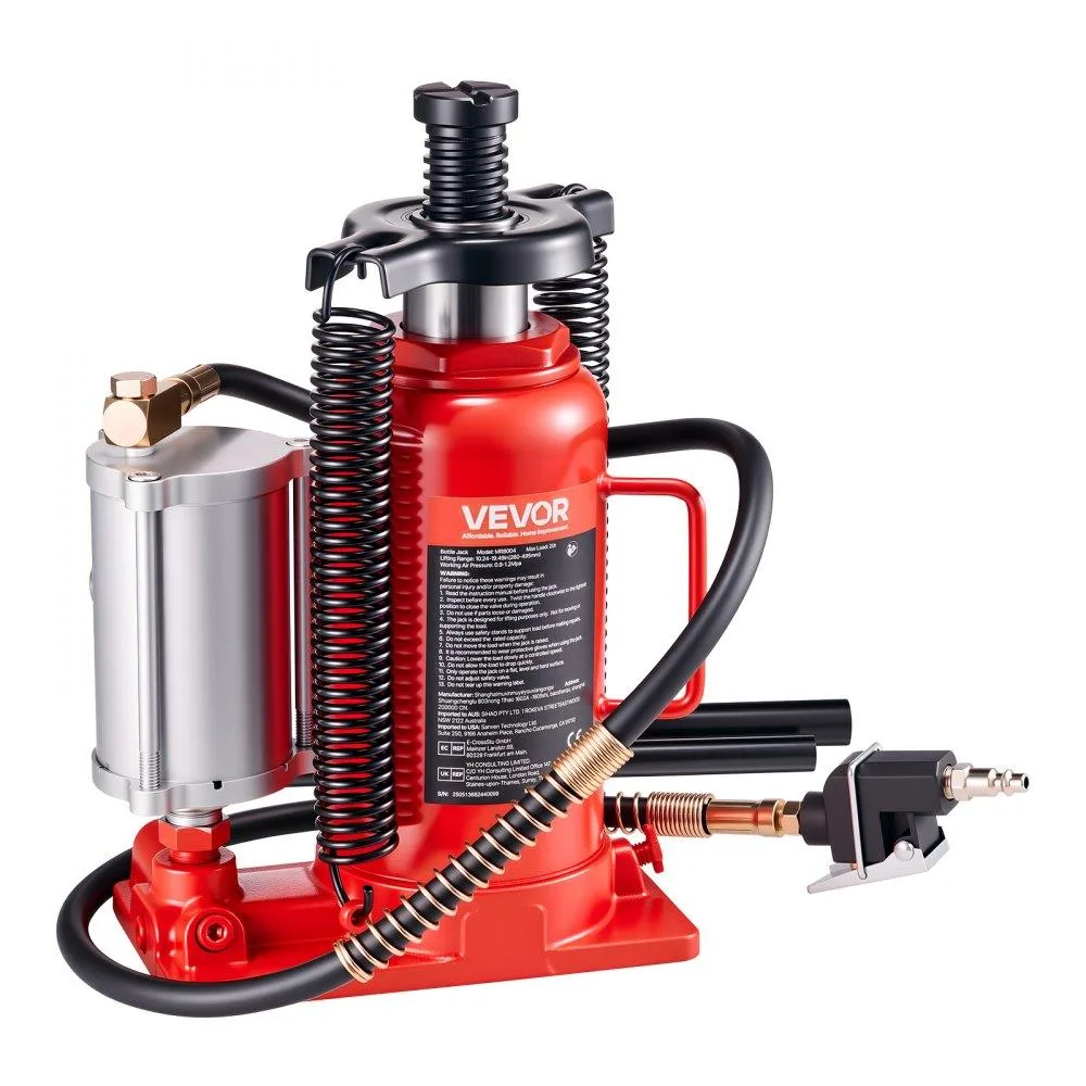 VEVOR VEVOR Air Hydraulic Bottle Jack 20 Ton Red — product photo