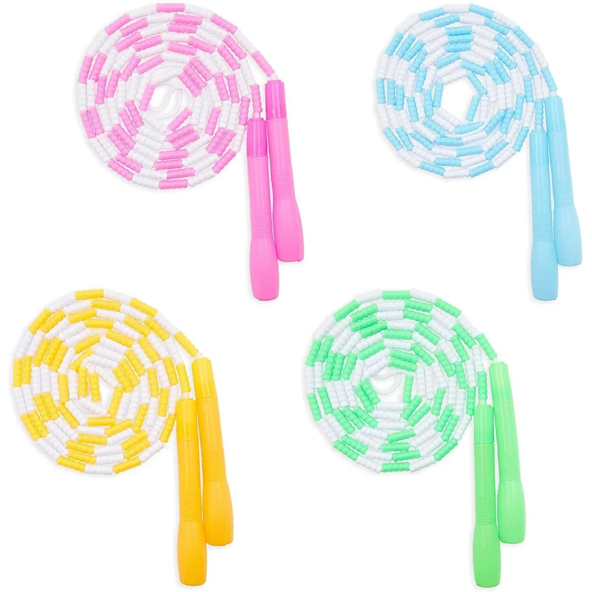  BLUE PANDA Beaded Jump Ropes Set of 4 9.2 ft Multicolor Ages 8-12 — product photo