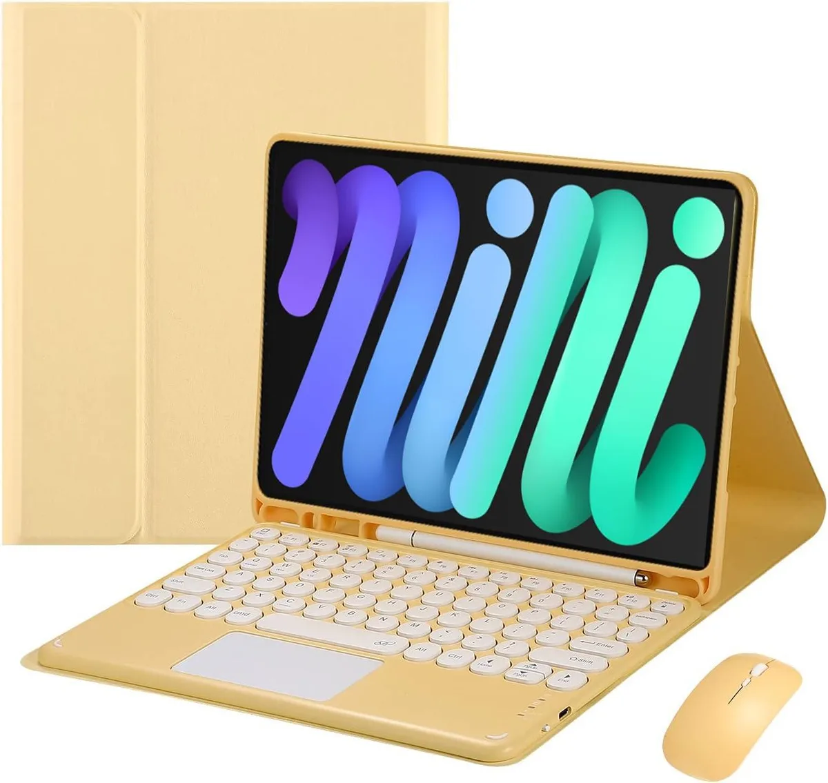 Timoom Timoom Keyboard Case with Mouse for iPad mini 6/7 8.3" Yellow — product photo