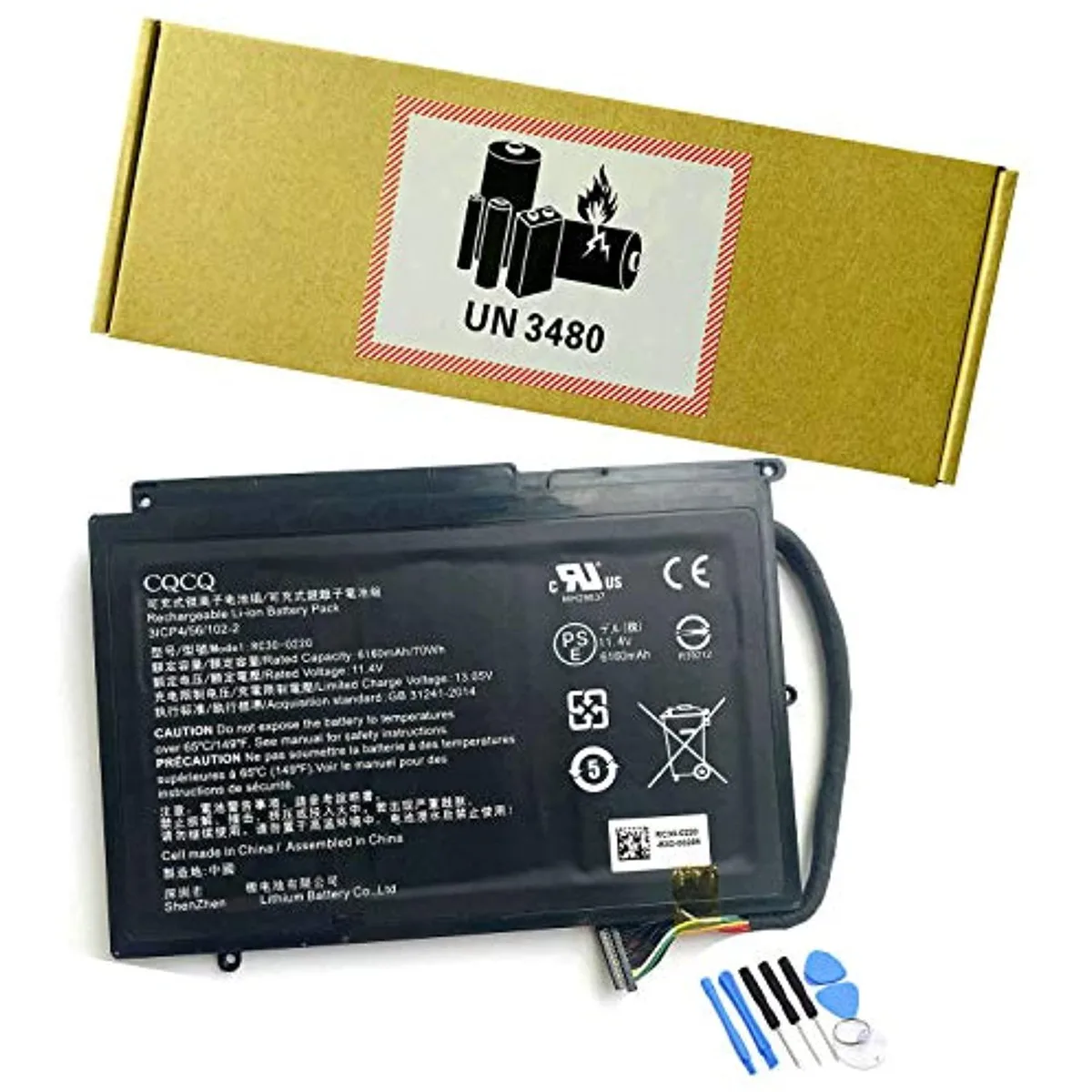 Oemstation Oemstation Rc30-0220 laptop battery 11.4V 70Wh for Razer Blade Pro 17 2017 2019 GTX 1060 — product photo