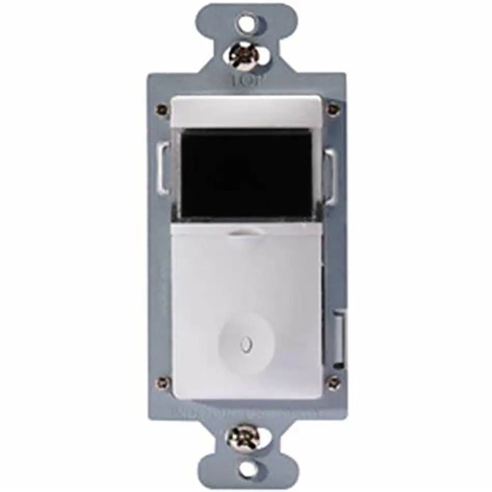 White rectangular plug-in timer switch with OLED display and digital controls