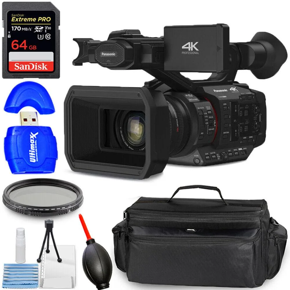 Panasonic Panasonic HC-X20 4K Professional Camcorder 7PC Accessory Kit — product photo