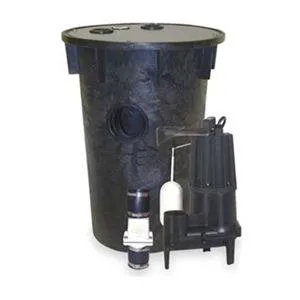 Zoeller Zoeller 912-0121 18" x 30" Simplex Sewage Package System Trap 4/10HP 115V — product photo