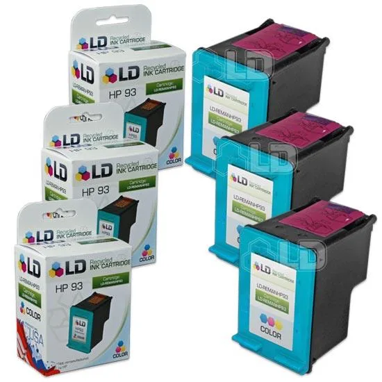 LD Products LD Products HP 93 Tri-Color Ink Cartridges 3 Pack — product photo