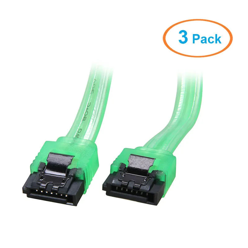 EN-Labs EN-Labs SATA18UVGN-3PACK 3-pack 18 inch SATA cable — product photo