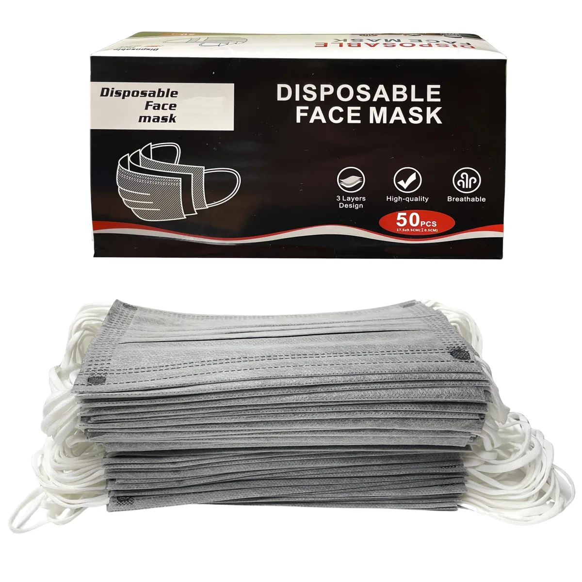 A-Trend Deals At Personal Protective Equipment 50 Count Gray — product photo