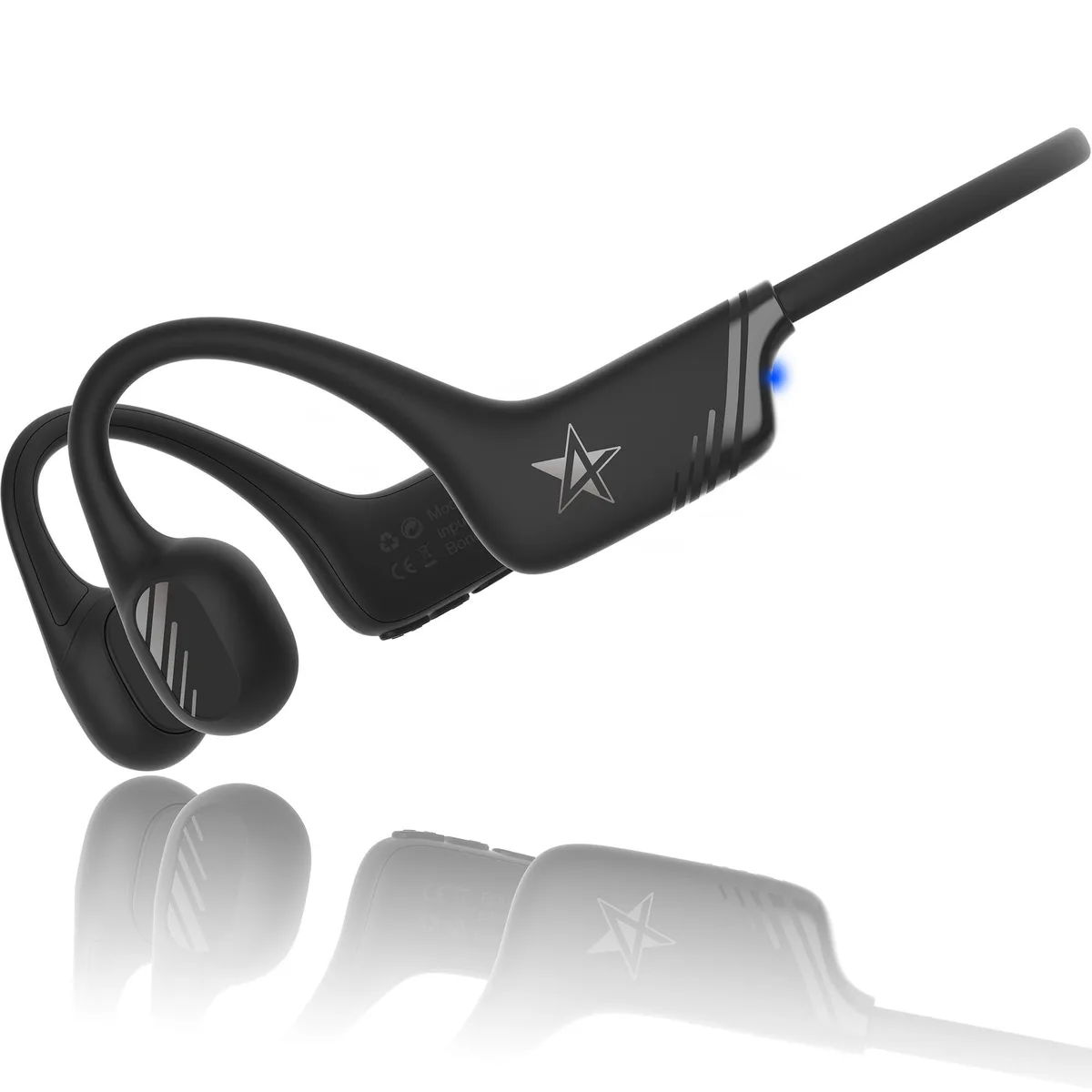 No Sew No Sew X19S Bone Conduction Headphones Black 22g 8h 12km BT5.4 — product photo