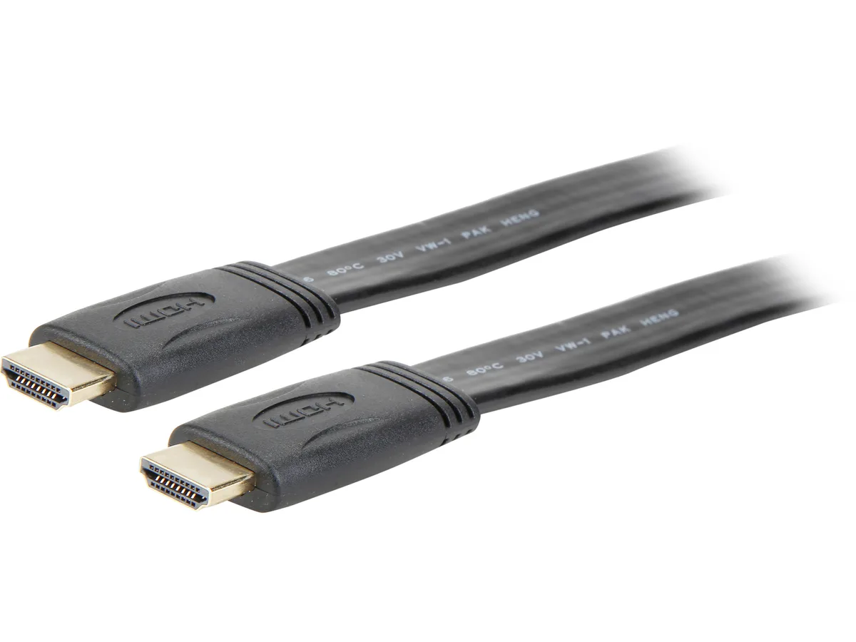 STARTECH STARTECH HDMIMM10FL 10 ft Flat High Speed HDMI Cable with Ethernet — product photo