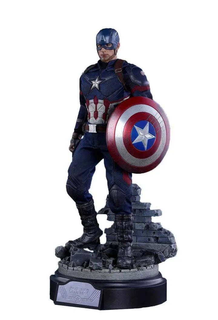 Hot Toys Hot Toys MMS360 Captain America Battling Version Movie Promo Edition 1/6 Scale Action Figure — product photo