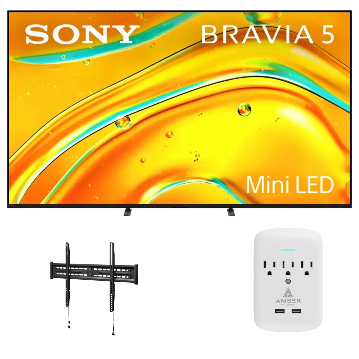 Sony Sony Bravia XR50 85" Mini-LED TV with FIXED-MOUNT-43-90 and 3-OUTLET-SURGE — product photo