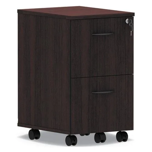 Alera Alera ALEVA582816MY Mobile File/File Pedestal 15 x 20 x 26 Mahogany office furniture — product photo