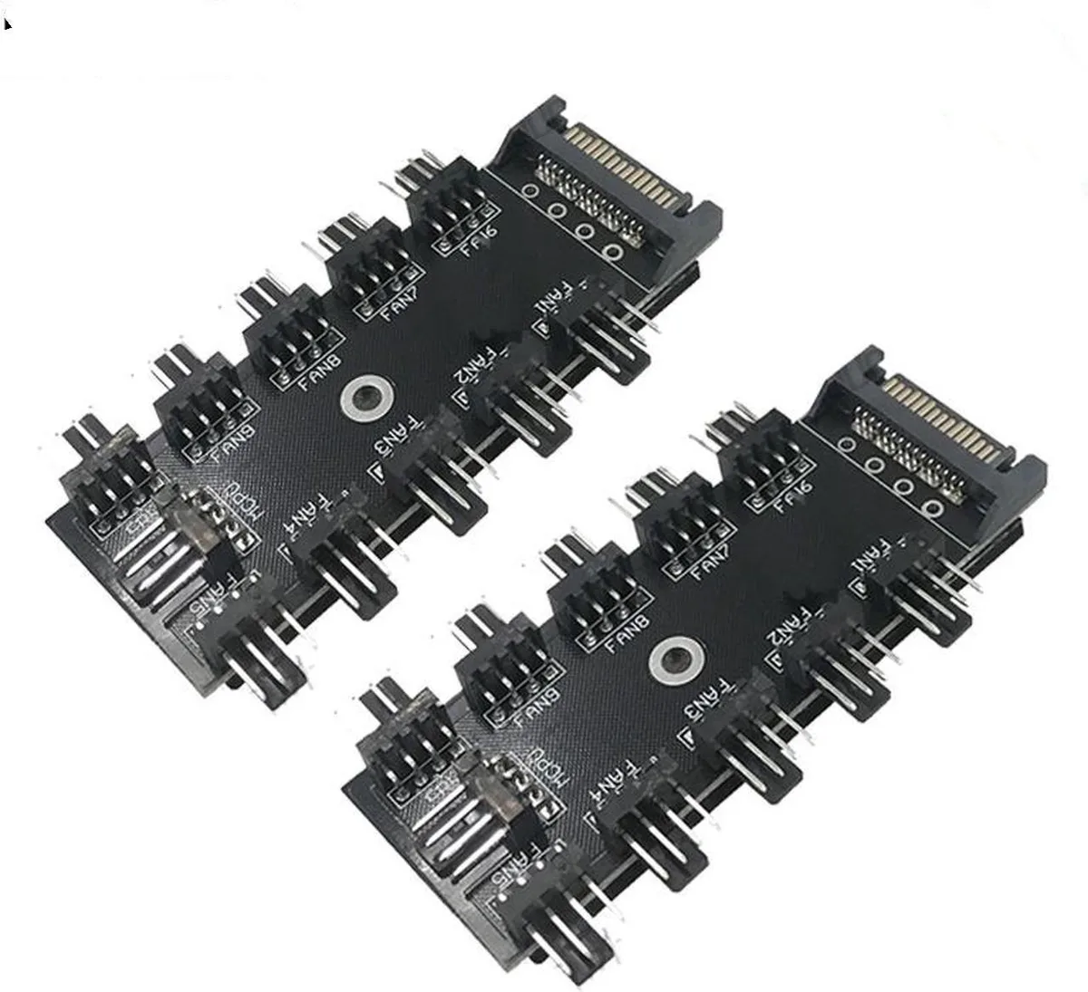 Vszerda Vszerda 2-Pack 10 Port PWM Fan Splitter Hub SATA Powered — product photo
