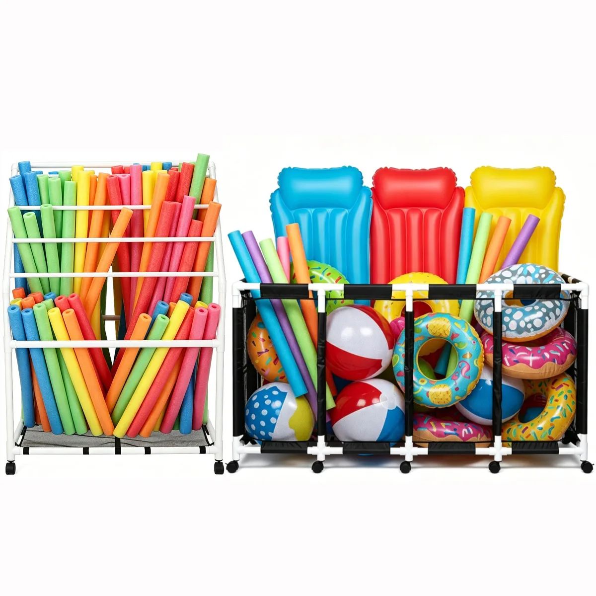 Yescom USA, Inc. Yescom USA, Inc. 06PSBPTR002-4GPVC-06 335 Gallon Toy Storage with 12-Wheel Base — product photo