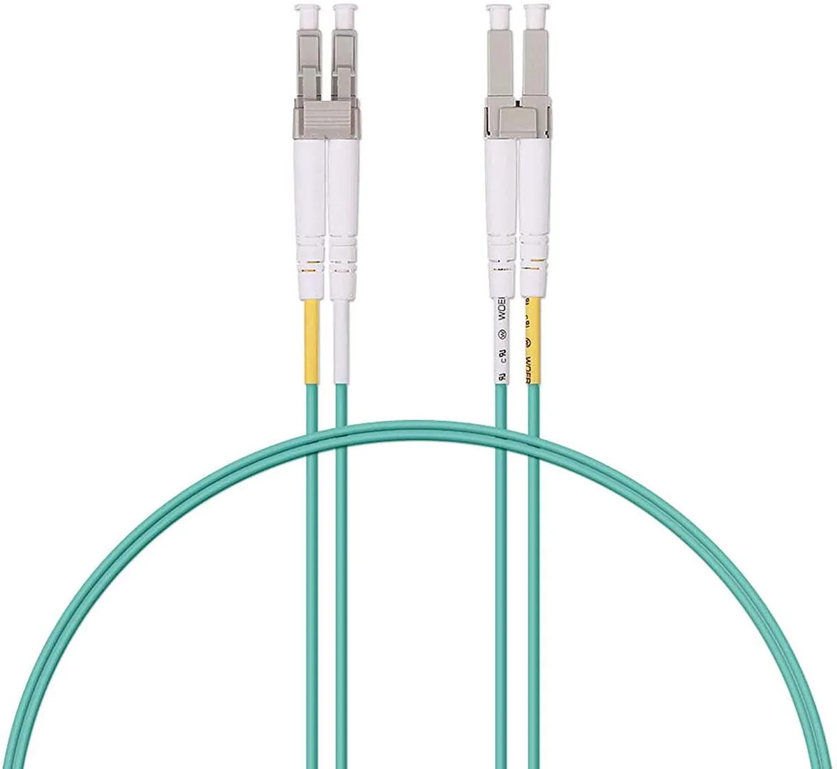 Micro Connectors Micro Connectors FBR-10101M-2P 1m LC/LC OM3 duplex fibre optic cable 2-pack — product photo