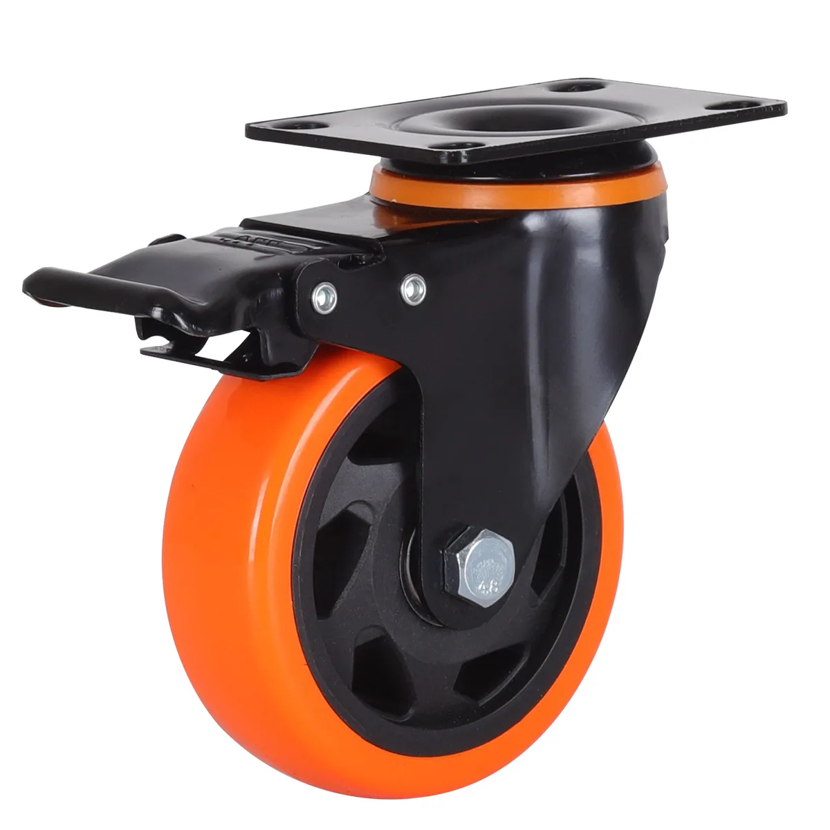 Nippon Labs Nippon Labs CC-OR4 4 inch swivel caster wheels orange pack of 4 — product photo