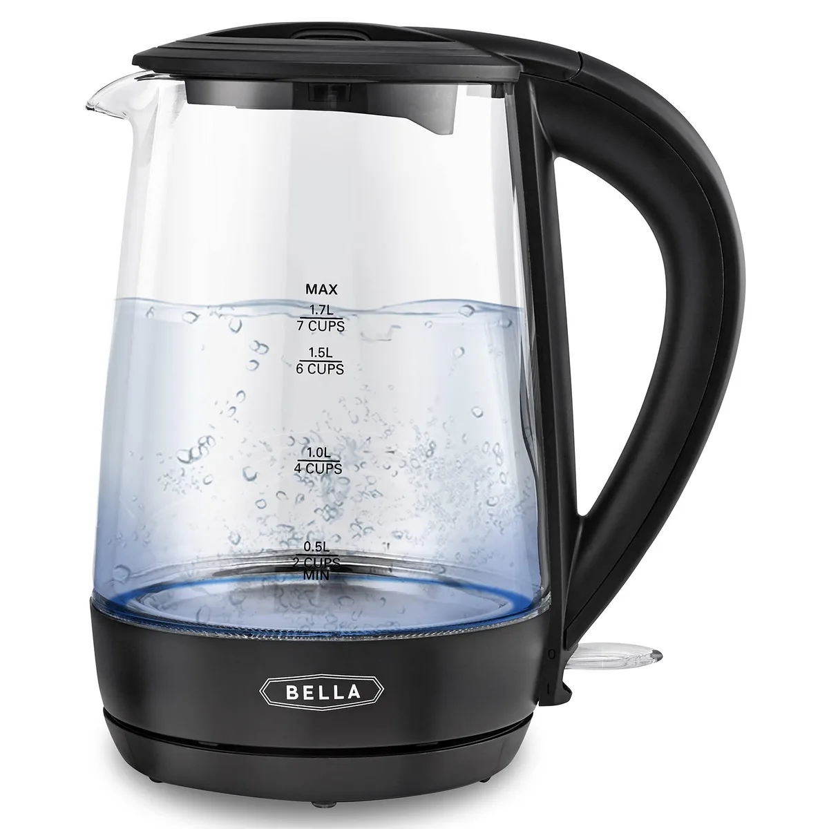  Bella Glass Electric Kettle 1.7L 1500W Black 17267 — product photo
