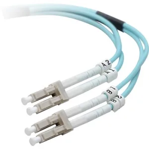 Belkin Belkin F2F402LL-04M-G 4 m 10GB Aqua OM3 LC/LC Duplex fibre optic cable — product photo