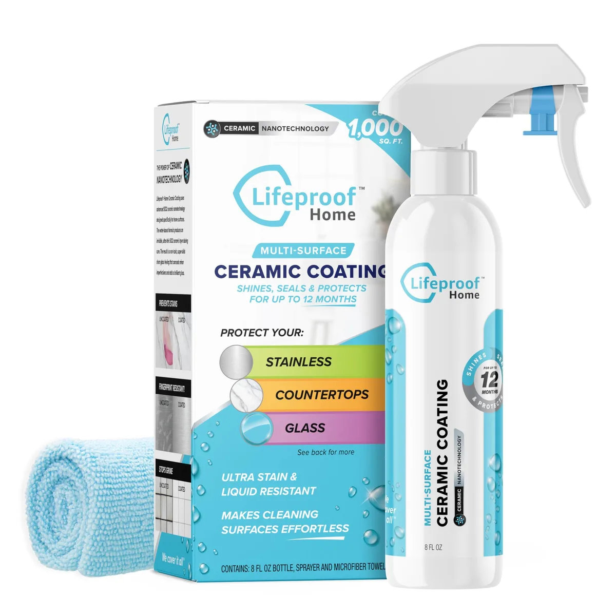  Lifeproof Home Ceramic Coating Spray Kit 8 Fl Oz — product photo