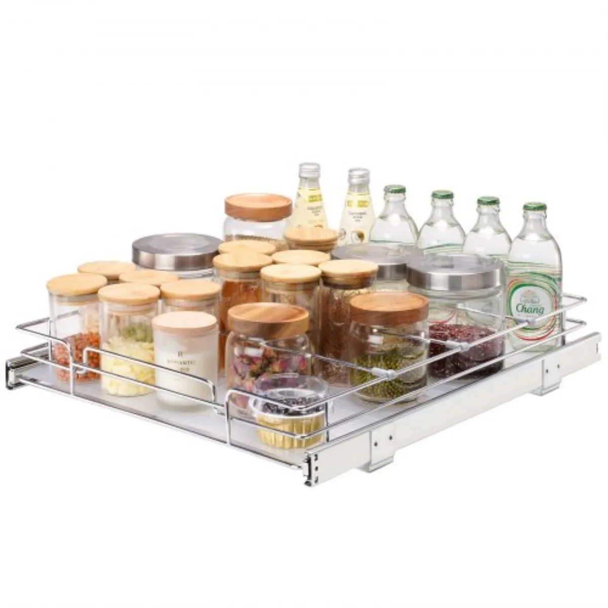 VEVOR VEVOR 14"W x 21"D Pull Out Cabinet Organizer Chrome-Plated Steel — product photo
