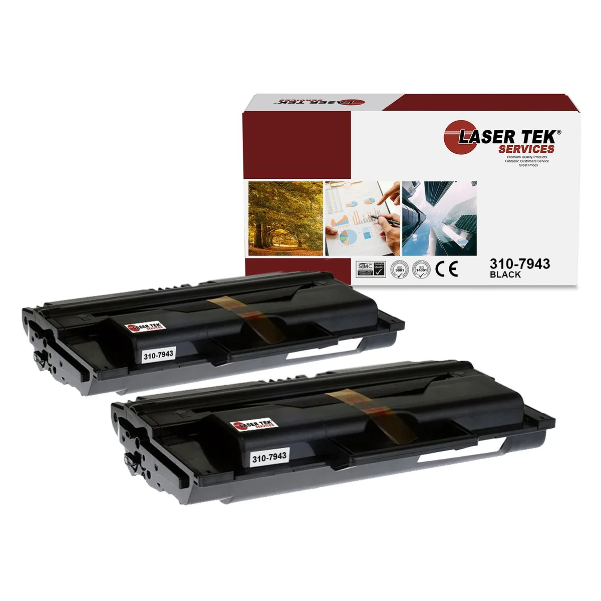 Laser Tek Services Laser Tek Services 310-7943 2 pack Dell 1815 Black Toner Cartridges — product photo