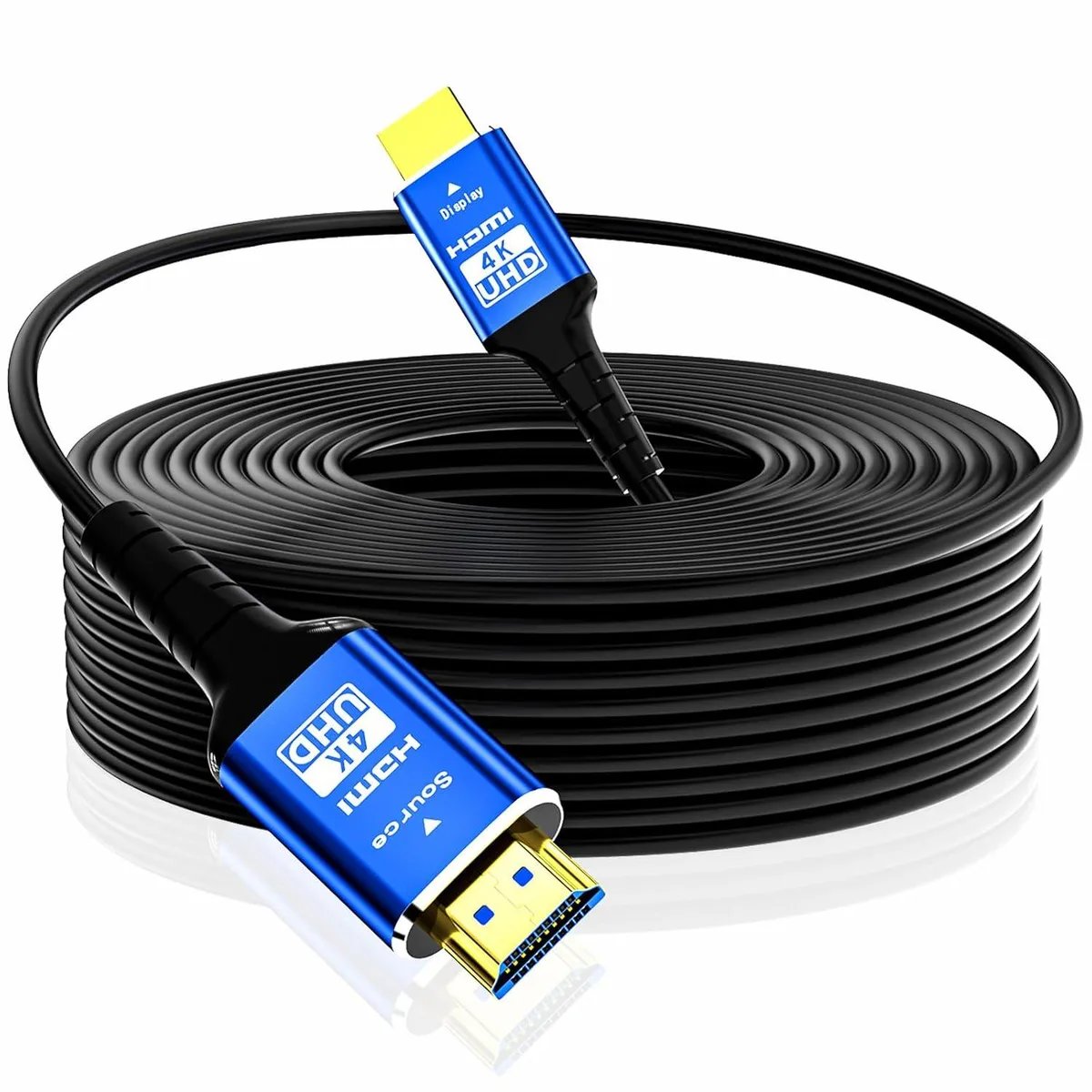 Keyence Keyence Fiber Optic HDMI Cable 100 ft 18Gbps 4K@60Hz 4:4:4 RGB HDR10 eARC HDCP2.2 3D CEC Active 2.0 Slim 4.8mm — product photo