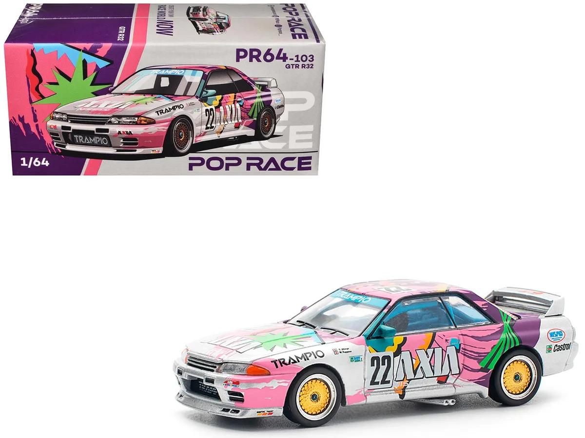 Pop Race Pop Race GTR R32 RHD #22 Axia Group A JTCC 1991 1/64 Diecast Hobby Collectible — product photo