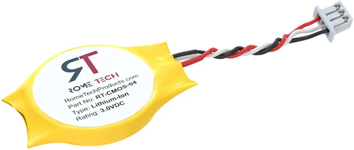 Rome Tech Rome Tech CMOS Battery CR2032 3-Pin for Dell Latitude E6400 E6410 E5400 E6510 E5410 E6500 — product photo