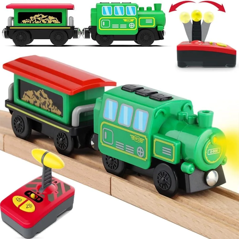 usbroway usbroway Motorized Green Locomotive RC Train Set — product photo