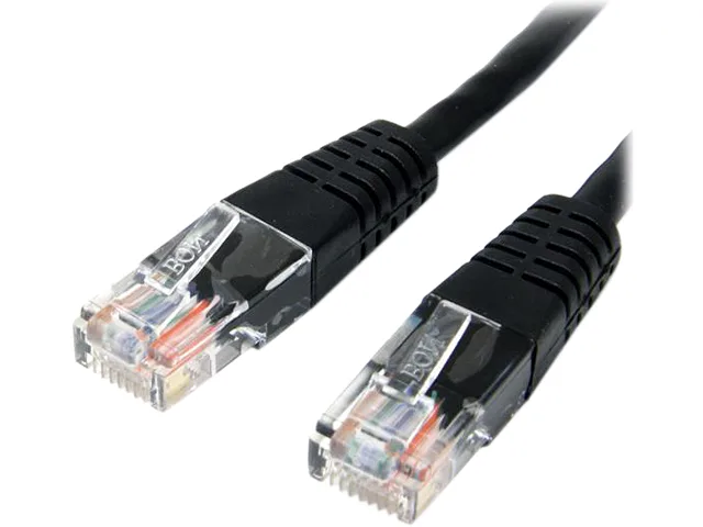 STARTECH STARTECH M45PATCH6BK Cat5e 6 ft UTP network ethernet cable Black — product photo
