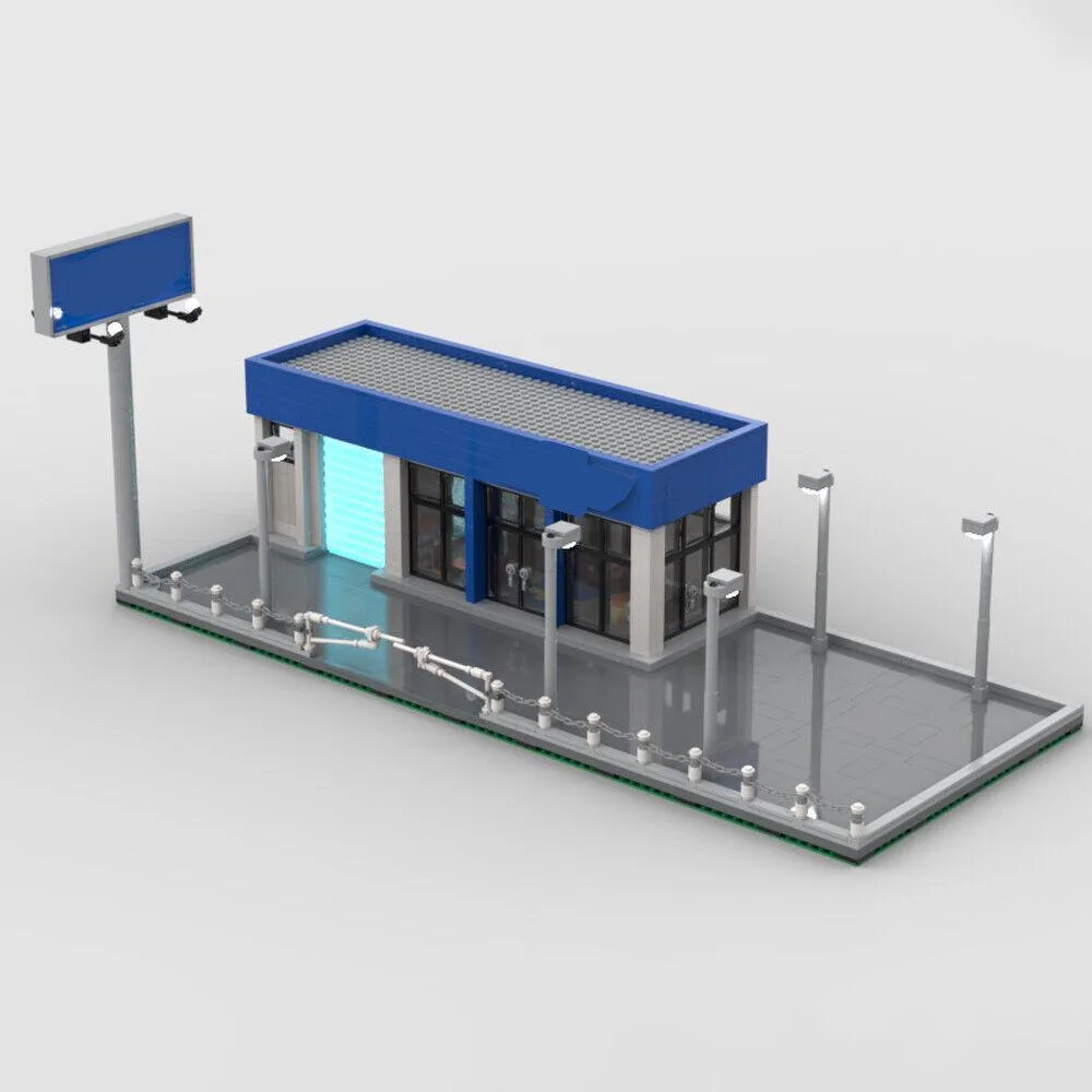 ZITIANYOUBUILD ZITIANYOUBUILD MOC-110822 Car Dealership Building Set 1138 Parts — product photo