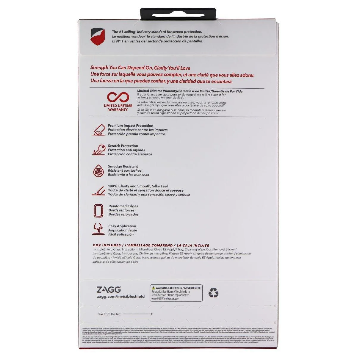ZAGG ZAGG Invisible Shield Glass Screen Protector for Google Pixel 4 - Clear — product photo