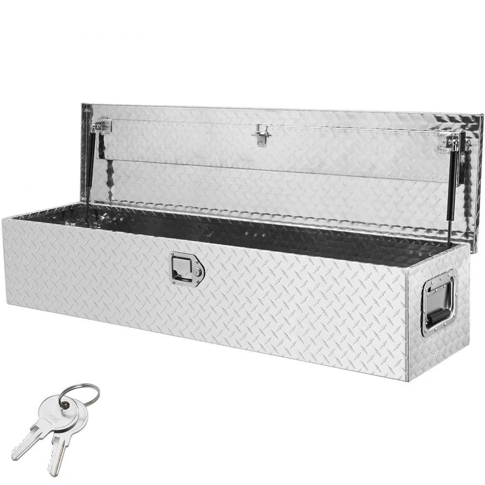 VEVOR VEVOR JL-TB19-3 Truck Bed Tool Box 48x15x15 Silver — product photo