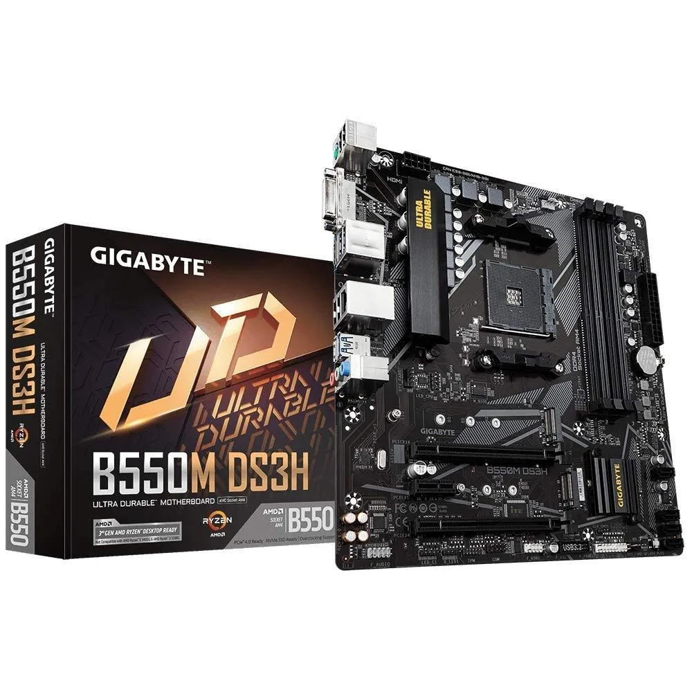 GIGABYTE GIGABYTE B550M DS3H Motherboard 2 in 1 accessory — product photo