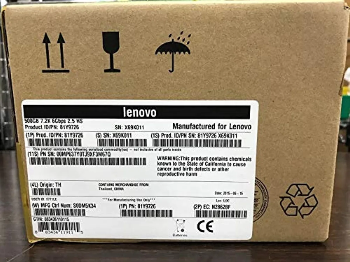 IBM IBM 43W7622 1TB 7200 RPM SATA 3.0Gb/s 3.5" Simple Swap Internal Hard Drive — product photo
