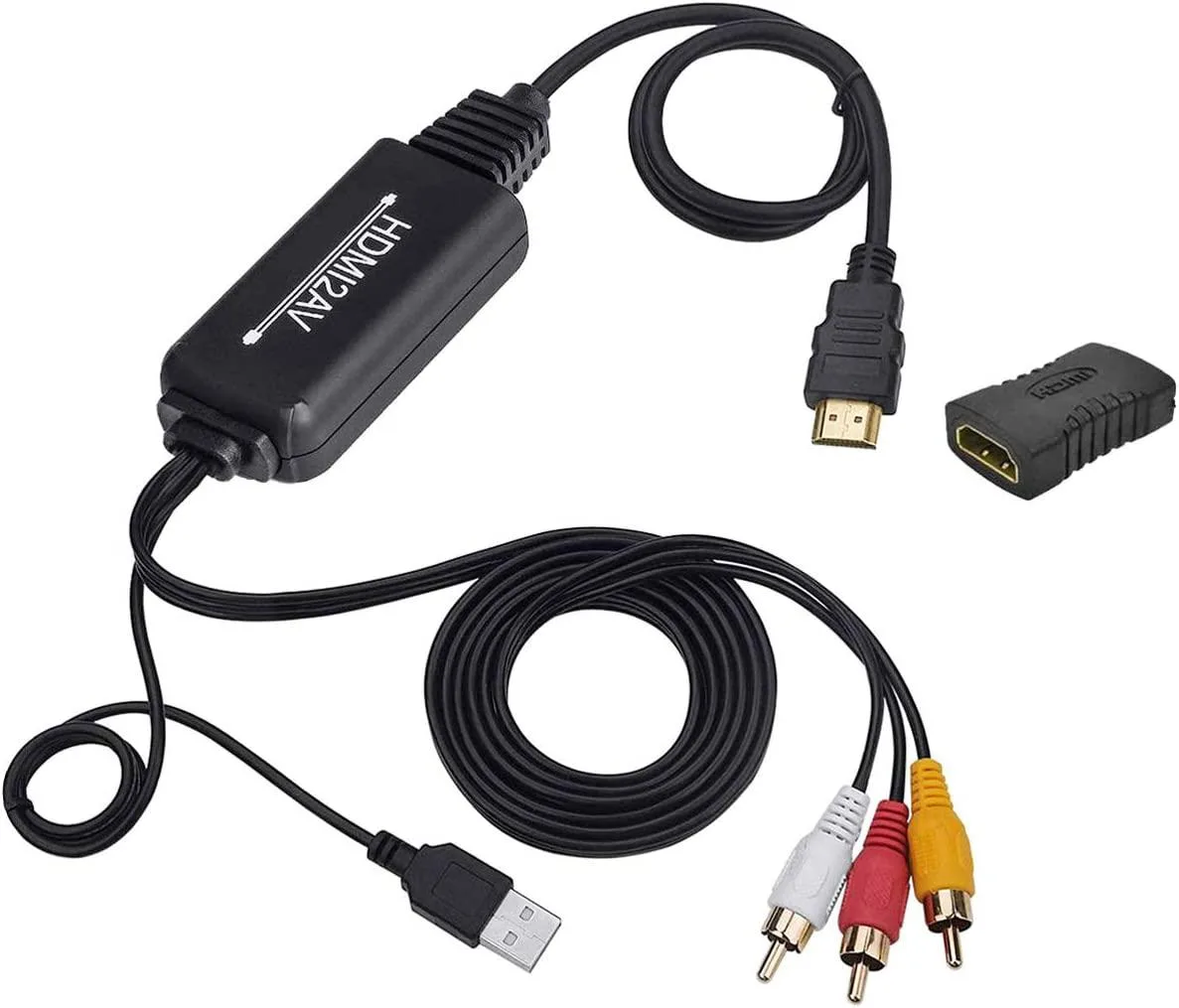 AUBEAMTO AUBEAMTO HDMI to RCA Converter Adapter Cable audio video converter — product photo
