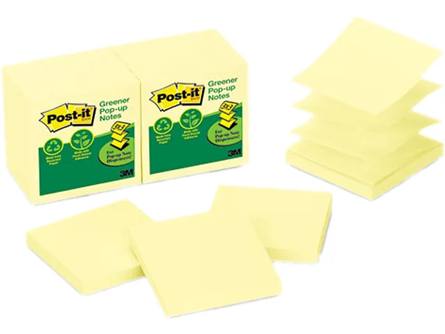 Post-it Post-it R330RP12YW Sticky Notes 12 Pack 100 Sheets 3 x 3 Canary Yellow — product photo