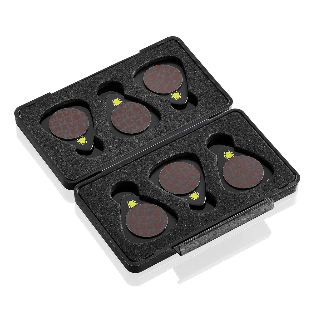 LORDWORLD LORDWORLD TIK PIK Celluloid Guitar Picks 6-Pack Heavy .96mm w/Case — product photo