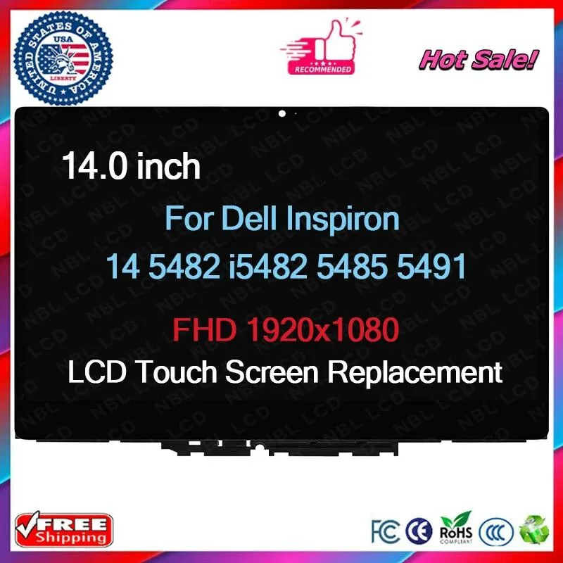NUOLAISUN NUOLAISUN 14" Touch LCD Screen with Bezel for Inspiron 14 5482 5485 5491 — product photo