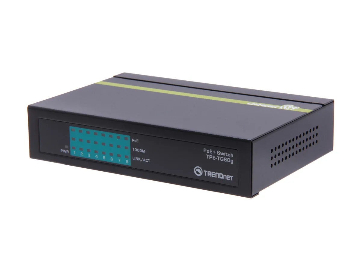 TRENDnet TRENDnet TPE-TG80G 8-Port Gigabit PoE+ Network Switch 123W — product photo