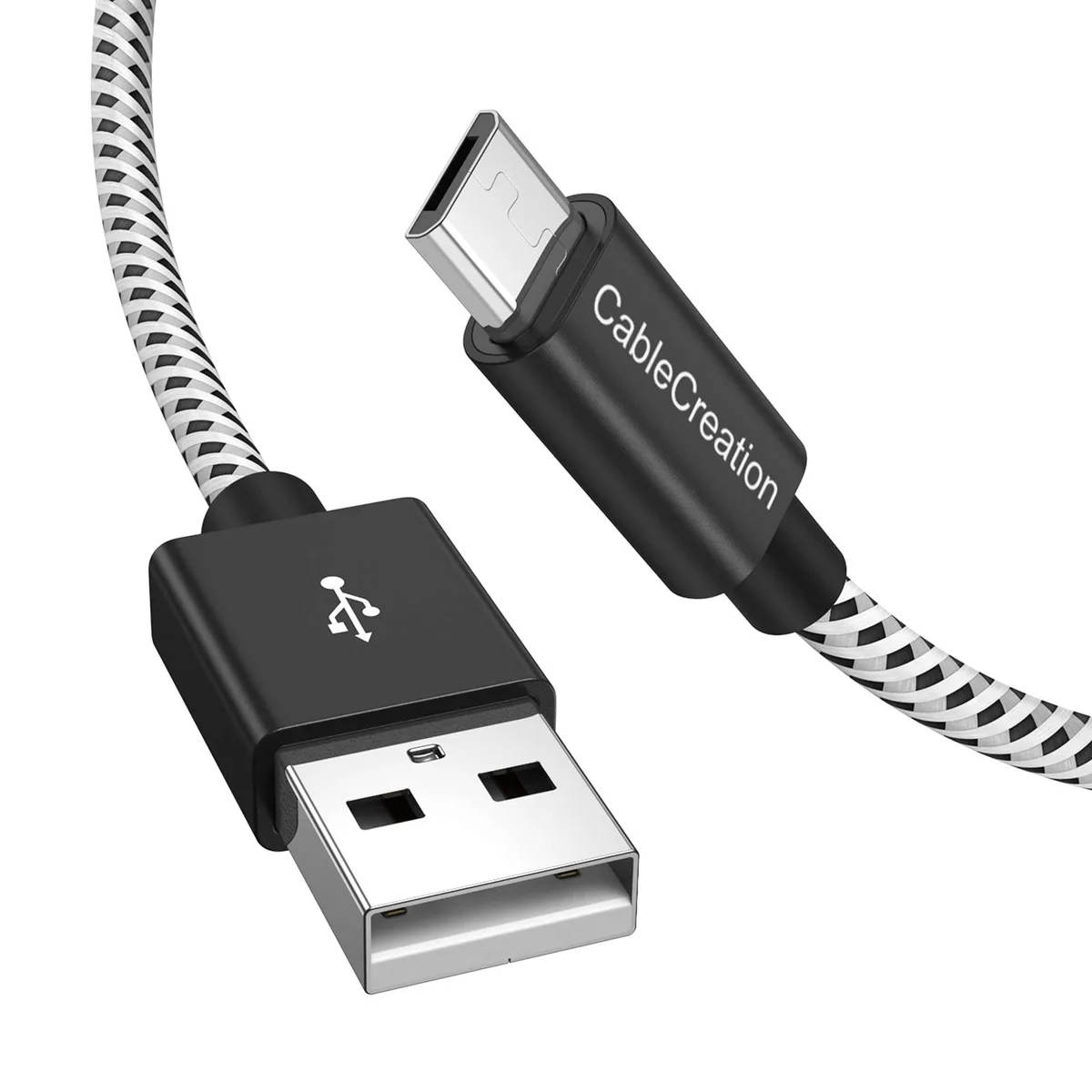  CableCreation CC-USB2.0-MICRO-6FT-BRAIDED USB cable 6 ft braided — product photo