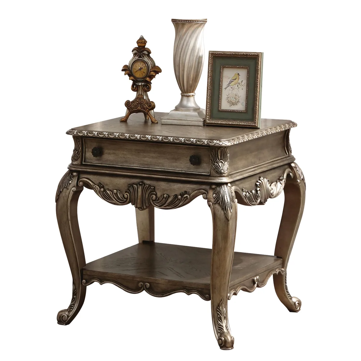 tuphen tuphen Vintage Oak Rectangular End Table Brown — product photo