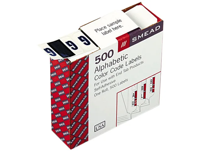 Smead Smead 67077 Letter G Violet Label 500/Roll — product photo