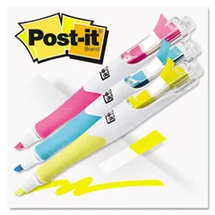 3M 3M 689HL3 Post-it Flag+ Highlighter Pens 50 Flags 3 Pack — product photo