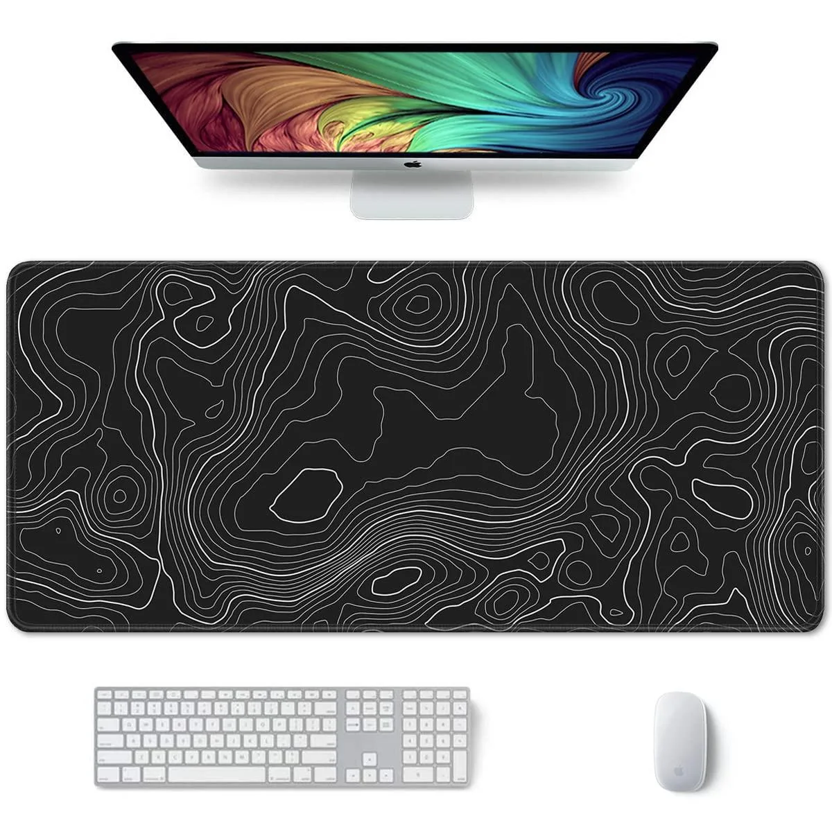  Auhoahsil ZJ90x40-Black Contour XXL Mouse Pad 35.6" x 15.8 — product photo