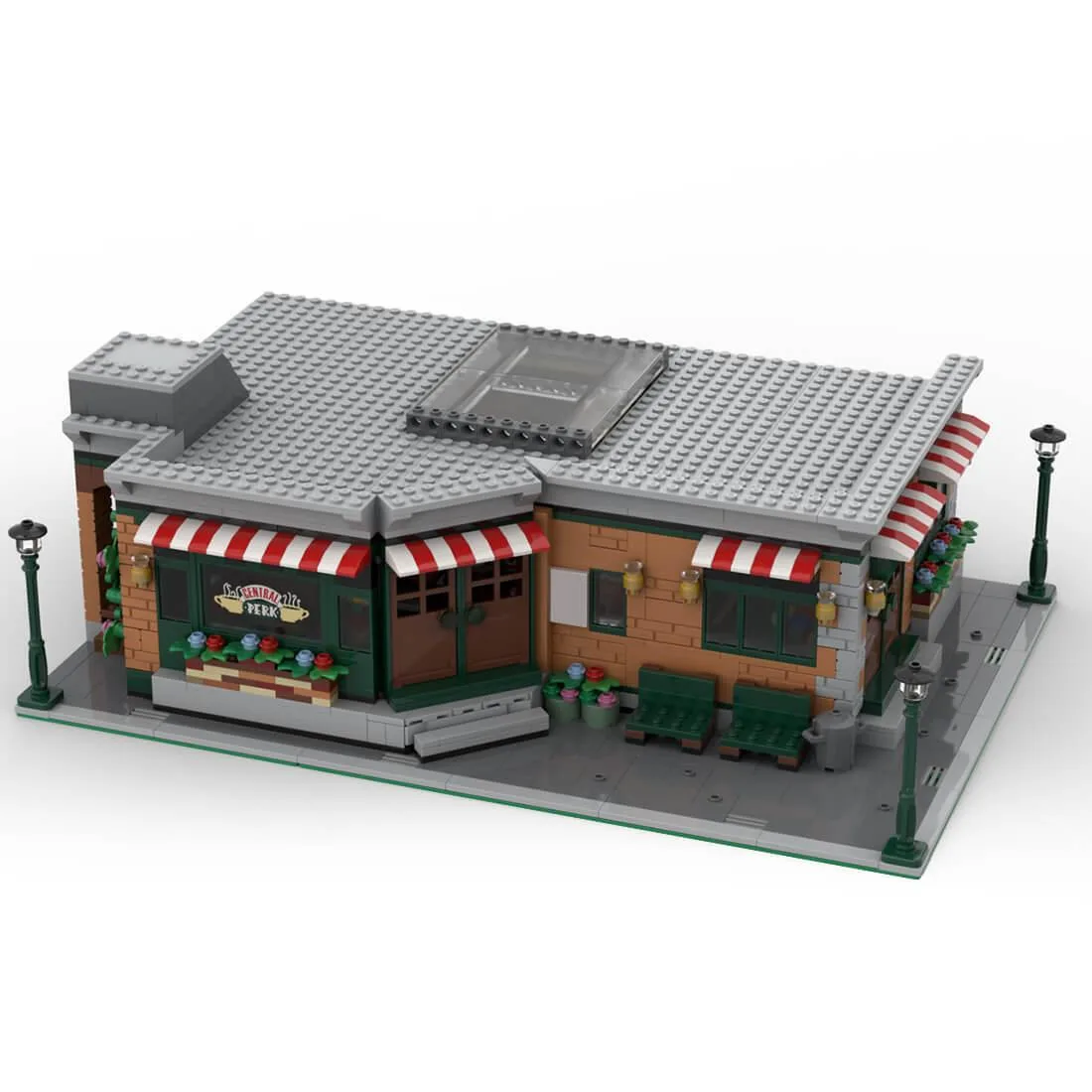 ZITIANYOUBUILD ZITIANYOUBUILD MOC-99744 Bar Floor Model Street Scene 1952PCS — product photo