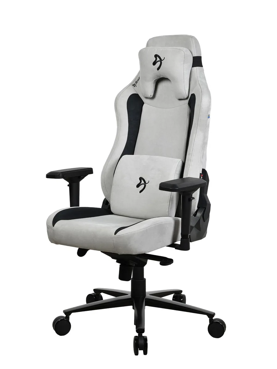Arozzi Arozzi Vernazza Supersoft Fabric Gaming Chair Light Grey — product photo