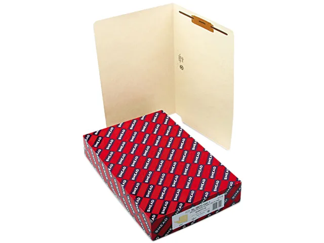 Smead Smead 37110 File Folder, End Tab Fastener, Legal, 11 pt Manila, 50/Box — product photo