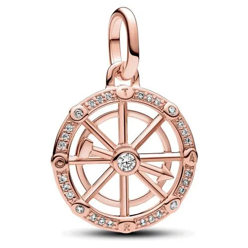 PANDORA PANDORA ME Wheel of Fortune Medallion Charm 14k Rose Gold — product photo