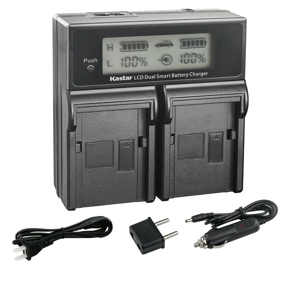Kastar Kastar BN-VC296G LCD Dual Fast Charger for JVC GY-HC500/550 — product photo